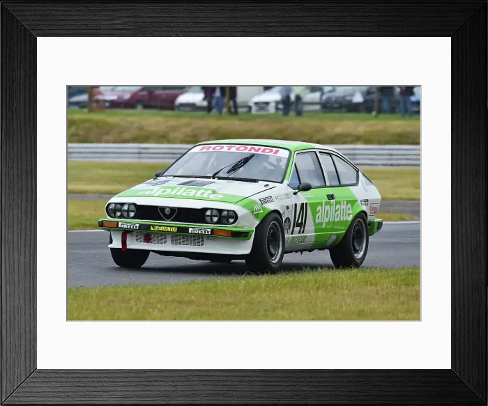 Framed Print : CM35 9487 Paul Clayson, Alfa Romeo GTV6