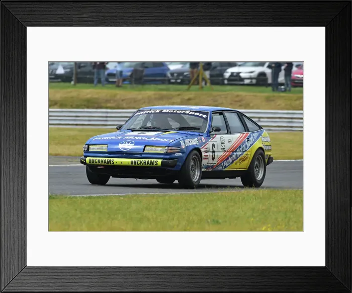 Framed Print : CM35 9513 Michael Whitaker Snr, Nigel Green, Rover SD1 Patrick Motorsport