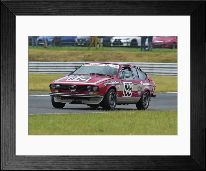 Framed Print : CM35 9520 Micky Bolton, Alfa Romeo Alfetta GT Framed Print : CM35 9520 Micky Bolton, Alfa Romeo Alfetta GT