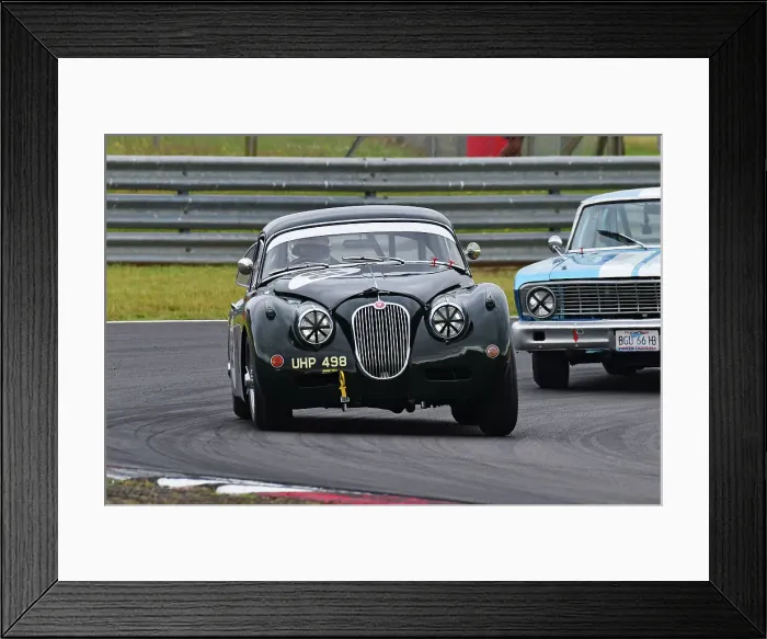 Framed Print : CJ14 2218 Marc Gordon, Jaguar XK150S