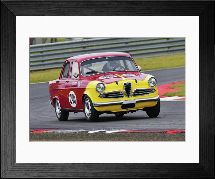 Framed Print : CJ14 2227 Tom Shephard, Alfa Romeo Giulietta Ti Framed Print : CJ14 2227 Tom Shephard, Alfa Romeo Giulietta Ti