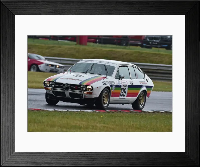 Framed Print : CM35 9275 Jonny Horsfield, Alfa Romeo Alfetta GTV