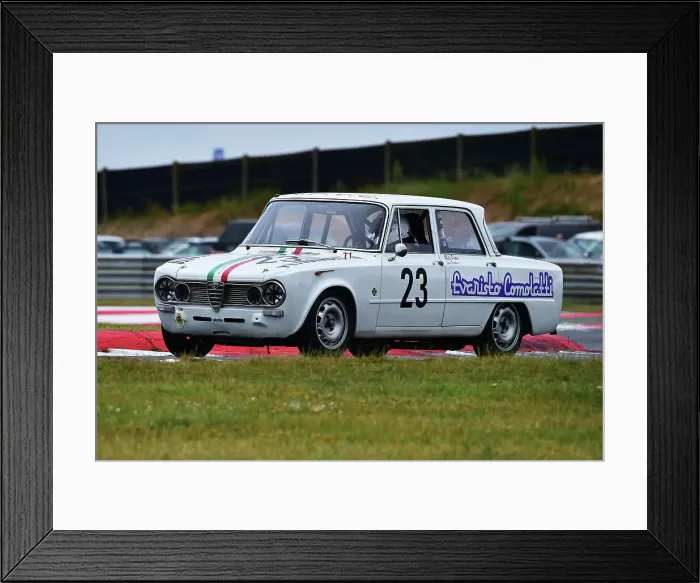 Framed Print : CM35 9337 Alexander Poulton, Alfa Romeo Giulia Ti Super