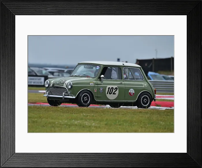 Framed Print : CM35 9338 Ryck Turner, Austin Mini Cooper S