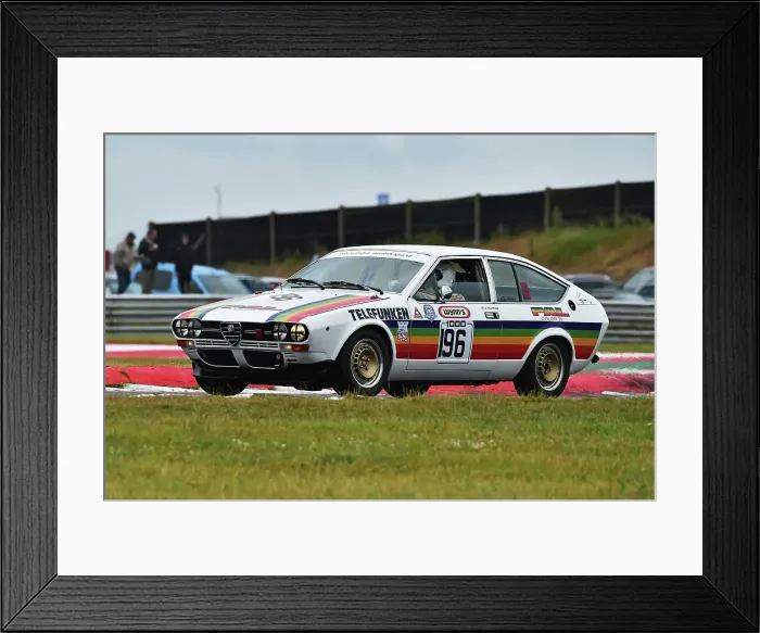 Framed Print : CM35 9354 Jonny Horsfield, Alfa Romeo Alfetta GTV