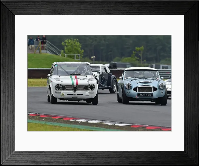 Framed Print : CM35 9666 Alexander Poulton, Alfa Romeo Giulia Ti Super, Matthew Moore, Austin Healey 3000 Framed Print : CM35 9666 Alexander Poulton, Alfa Romeo Giulia Ti Super, Matthew Moore, Austin Healey 3000