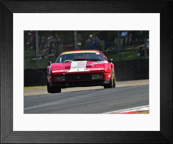 Framed Print : CM36 1073 Myles Poulton, Ferrari 328 GTS