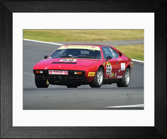 Framed Print : CM36 1175 Paul Ugo, Ferrari 308 GT4