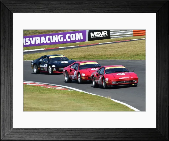 Framed Print : CM36 1177 Robert Greaves, Ferrari 328 GTB, George MacFarlane, Ferrari 328 GTB