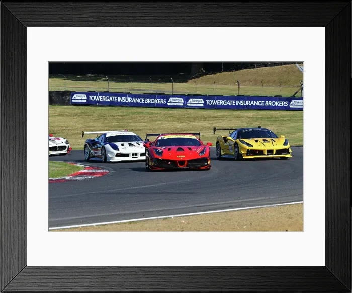 Framed Print : CJ14 5078 Stuart Marston, Ferrari 488 Challenge Evo