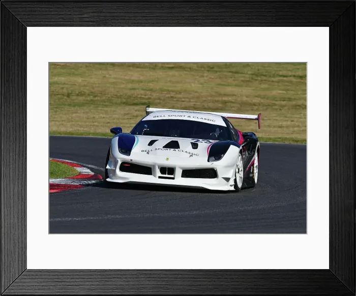 Framed Print : CJ14 5103 Matthew Wilton, Ferrari 430 Challenge