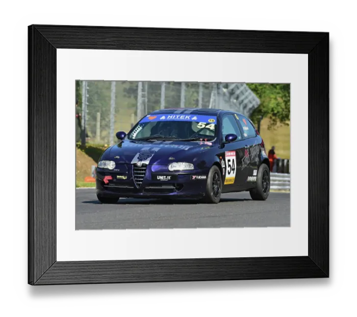 Framed Print : CM36 0823 Adrian Norman, Alfa Romeo 147 Framed Print : CM36 0823 Adrian Norman, Alfa Romeo 147
