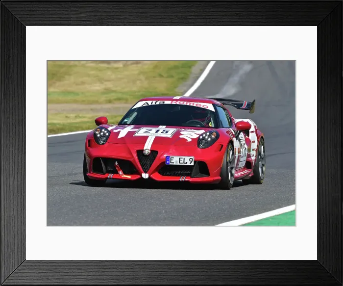 Framed Print : CM36 0855 Thomas Laudage, Alfa Romeo 4C