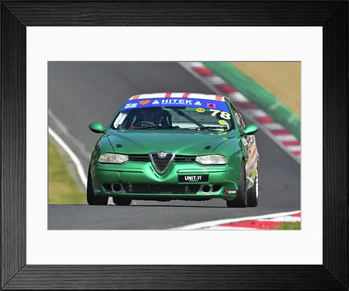 Framed Print : CM36 0767 Edward Robinson, Alfa Romeo 156 Twin Spark