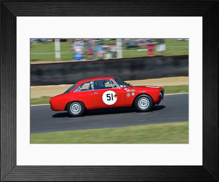 Framed Print : CJ14 4973 Tim Dutton, Alfa Romeo Giulia Sprint GT