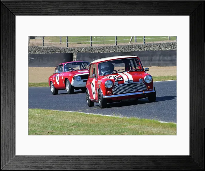 Framed Print : CJ14 5042 Richard Colburn, Morris Mini Cooper S