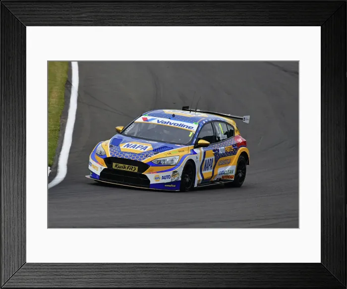 Framed Print : CJ14 5976 Ashley Sutton, Ford Focus ST, NAPA Racing UK Framed Print : CJ14 5976 Ashley Sutton, Ford Focus ST, NAPA Racing UK