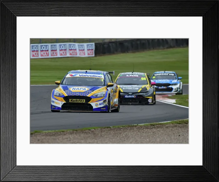 Framed Print : CJ14 6077 Ashley Sutton, Ford Focus ST, NAPA Racing UK Framed Print : CJ14 6077 Ashley Sutton, Ford Focus ST, NAPA Racing UK