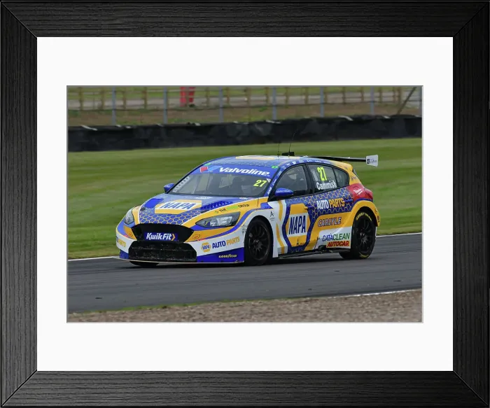 Framed Print : CJ14 6102 Dan Cammish, Ford Focus ST, NAPA Racing UK Framed Print : CJ14 6102 Dan Cammish, Ford Focus ST, NAPA Racing UK