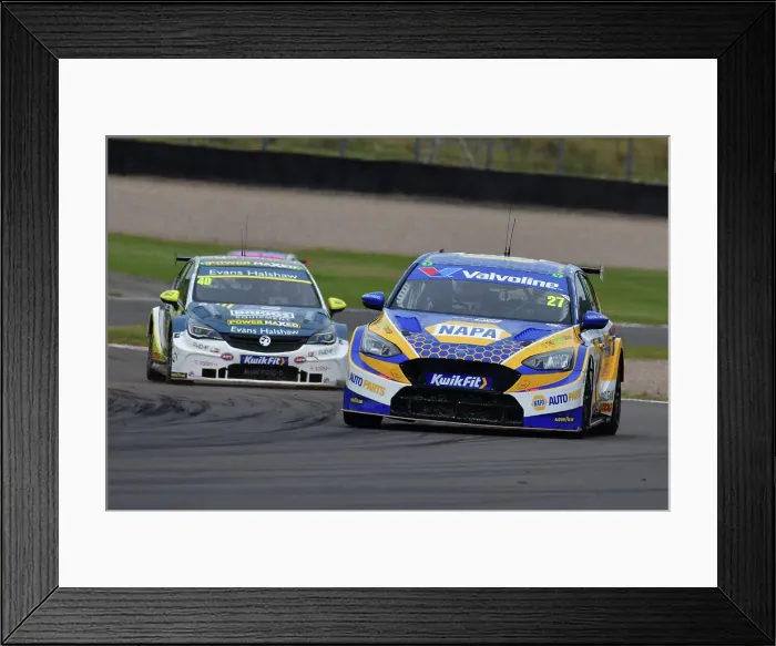 Framed Print : CJ14 6121 Dan Cammish, Ford Focus ST, NAPA Racing UK Framed Print : CJ14 6121 Dan Cammish, Ford Focus ST, NAPA Racing UK