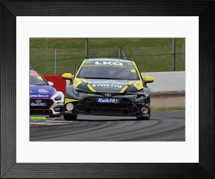 Framed Print : CJ14 6251 Aiden Moffat, Toyota Corolla GR Sport, LKQ Euro Car Parts with SYNETIQ