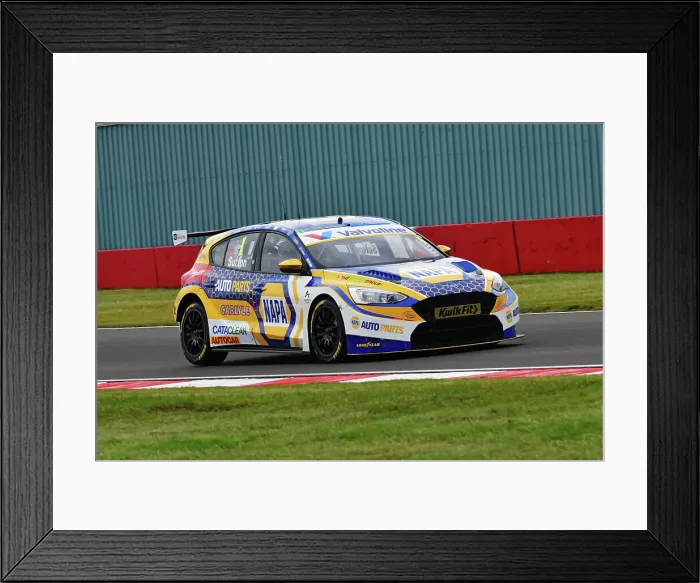 Framed Print : CJ14 6436 Ashley Sutton, Ford Focus ST, NAPA Racing UK Framed Print : CJ14 6436 Ashley Sutton, Ford Focus ST, NAPA Racing UK