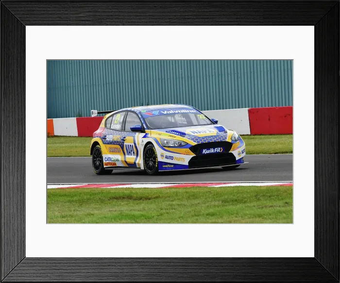 Framed Print : CJ14 6443 Dan Cammish, Ford Focus ST, NAPA Racing UK Framed Print : CJ14 6443 Dan Cammish, Ford Focus ST, NAPA Racing UK
