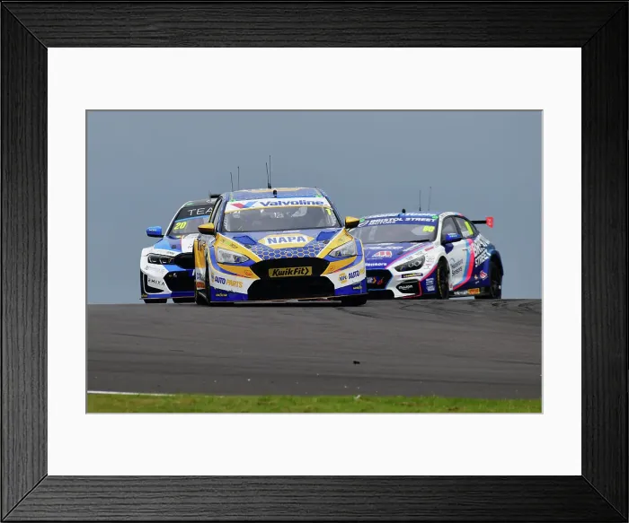 Framed Print : CJ14 6500 Ashley Sutton, Ford Focus ST, NAPA Racing UK