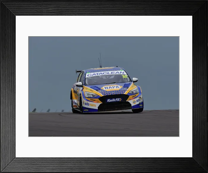 Framed Print : CJ14 6507 Daniel Rowbottom, Ford Focus ST, NAPA Racing UK