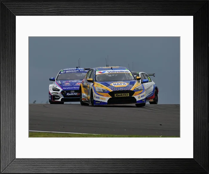 Framed Print : CJ14 6519 Ashley Sutton, Ford Focus ST, NAPA Racing UK Framed Print : CJ14 6519 Ashley Sutton, Ford Focus ST, NAPA Racing UK