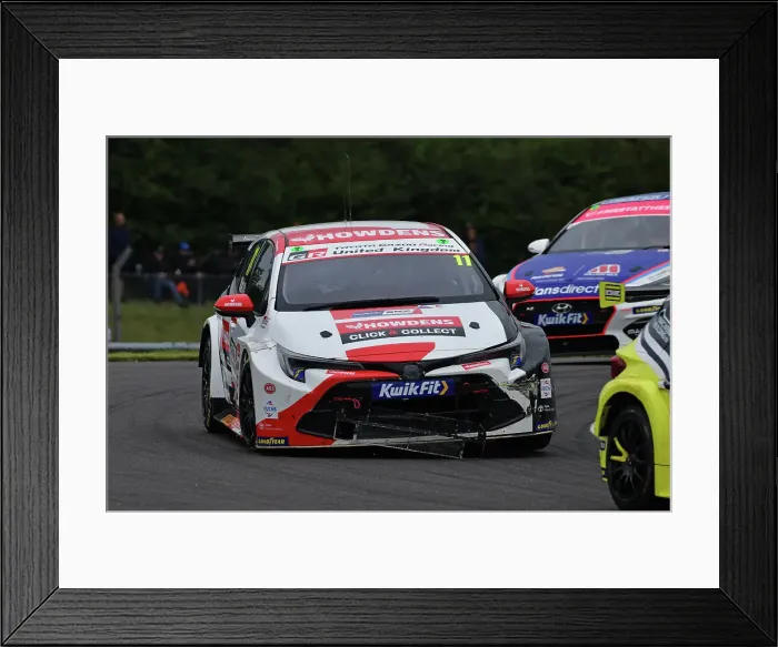 Framed Print : CJ14 6572 Andrew Watson, Toyota Corolla GR Sport, Toyota Gazoo Racing UK