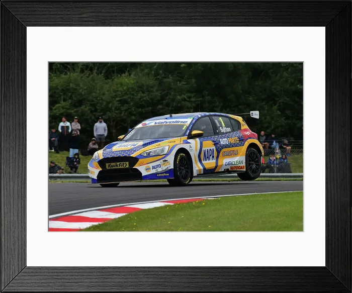 Framed Print : CJ14 6575 Ashley Sutton, Ford Focus ST, NAPA Racing UK Framed Print : CJ14 6575 Ashley Sutton, Ford Focus ST, NAPA Racing UK