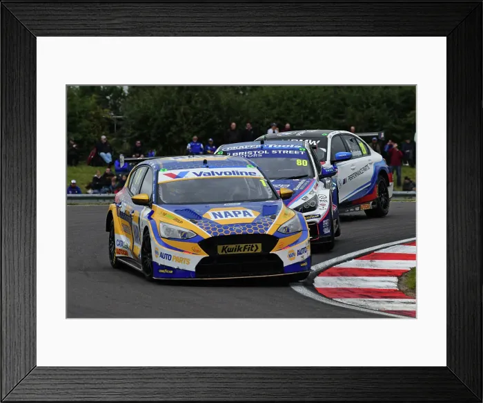 Framed Print : CJ14 6577 Ashley Sutton, Ford Focus ST, NAPA Racing UK Framed Print : CJ14 6577 Ashley Sutton, Ford Focus ST, NAPA Racing UK