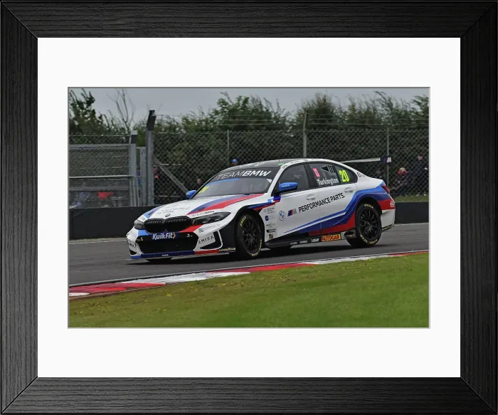 Framed Print : CJ14 6638 Colin Turkington, BMW 330e M Sport, Team BMW