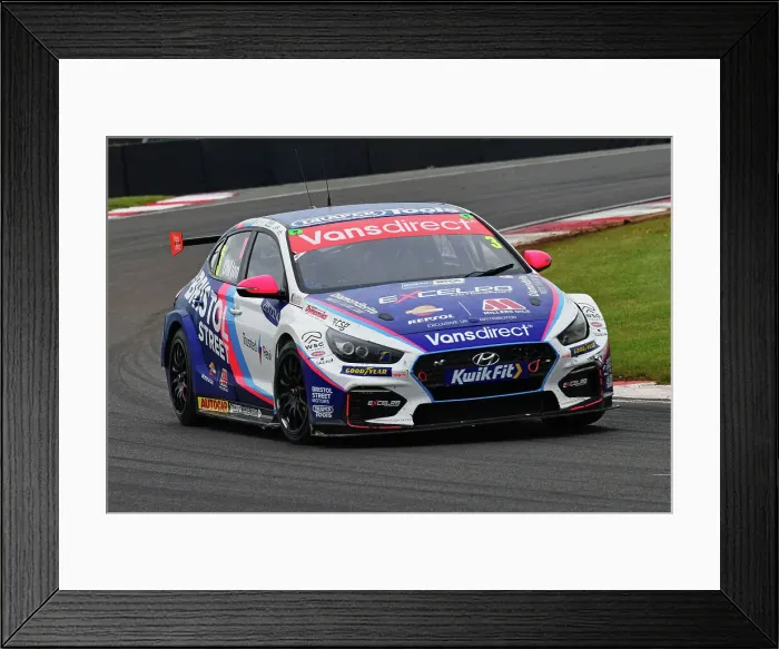 Framed Print : CJ14 6667 Tom Chilton, Hyundai i30N, Team Bristol Street Motors Framed Print : CJ14 6667 Tom Chilton, Hyundai i30N, Team Bristol Street Motors