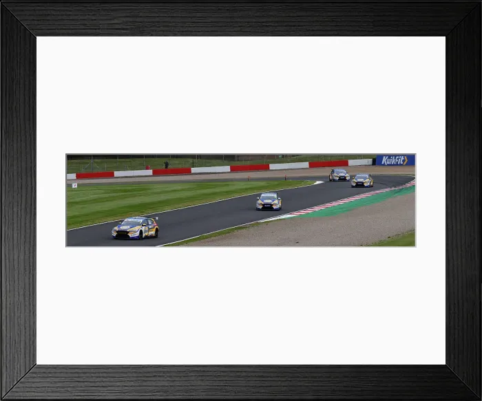 Framed Print : CJ14 7038 Ashley Sutton, Ford Focus ST, leads the NAPA Racing UK team of four cars Framed Print : CJ14 7038 Ashley Sutton, Ford Focus ST, leads the NAPA Racing UK team of four cars