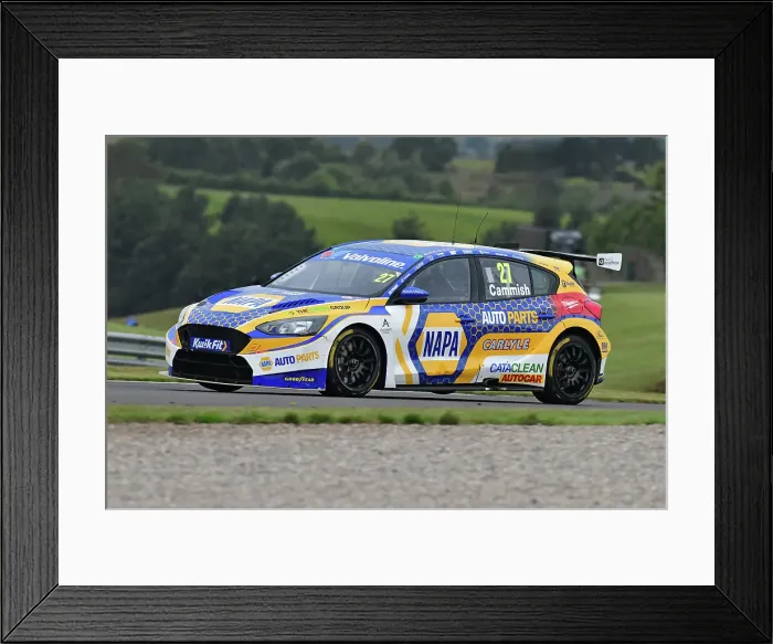 Framed Print : CJ14 7077 Dan Cammish, Ford Focus ST, NAPA Racing UK Framed Print : CJ14 7077 Dan Cammish, Ford Focus ST, NAPA Racing UK