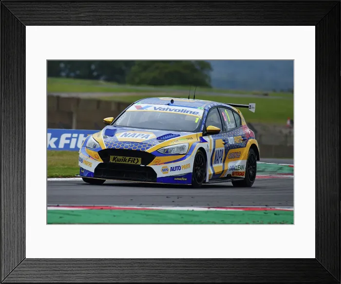 Framed Print : CJ14 7142 Ashley Sutton, Ford Focus ST, NAPA Racing UK Framed Print : CJ14 7142 Ashley Sutton, Ford Focus ST, NAPA Racing UK
