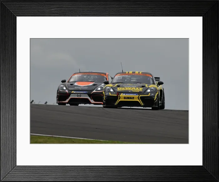 Framed Print : CJ14 6786 Thomas Bradshaw, Porsche 718 Cayman GT4 RS Clubsport, Toro Verde GT, Sebastian Hopkins