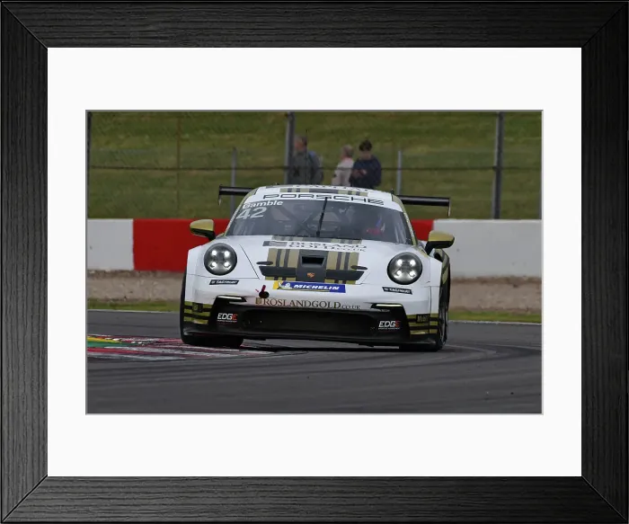 Framed Print : CJ14 6401 George Gamble, Rosland Gold by Century Motorsport, Porsche 911 GT3 Cup Framed Print : CJ14 6401 George Gamble, Rosland Gold by Century Motorsport, Porsche 911 GT3 Cup