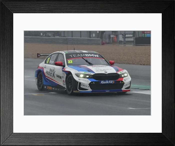 Framed Print : CJ14 9987 Adam Morgan, BMW 330e M Sport, Team BMW Framed Print : CJ14 9987 Adam Morgan, BMW 330e M Sport, Team BMW