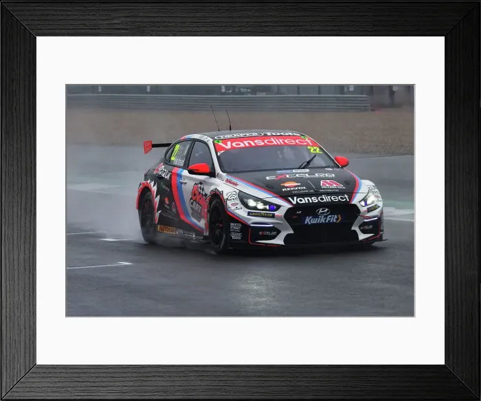 Framed Print : CJ14 9998 Nick Halstead, Hyundai i30N, Team BRISTOL STREET MOTORS