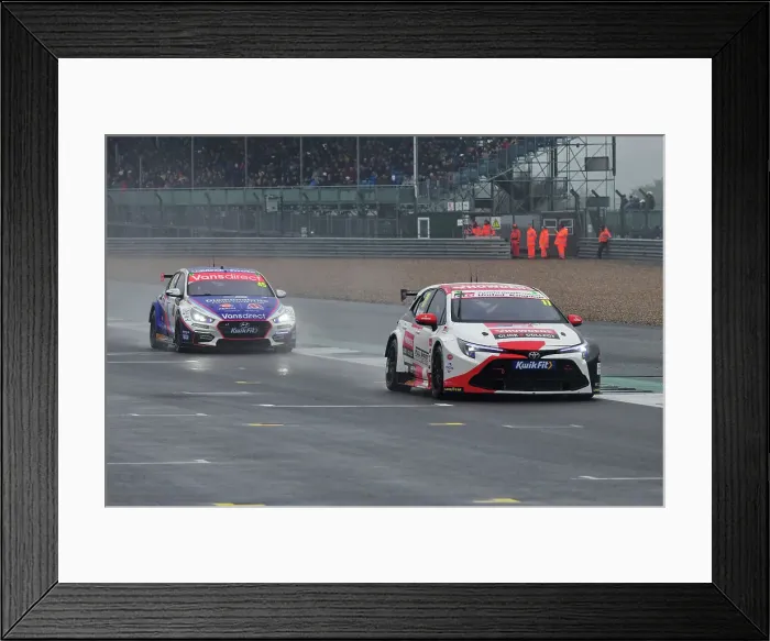 Framed Print : CJ15 0010 Andrew Watson, Toyota Corolla GR Sport, TOYOTA Gazoo Racing UK, Dan Zelos, Hyundai i30N