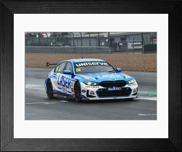 Framed Print : CJ15 0020 Jake Hill, BMW 330e M Sport, Laser Tools Racing with MB Motorsport