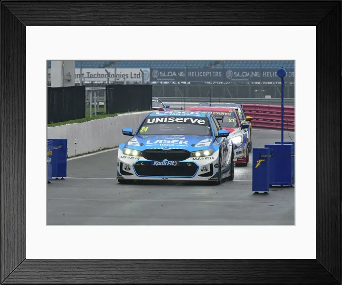 Framed Print : CJ15 0068 Jake Hill, BMW 330e M Sport, Laser Tools Racing with MB Motorsport
