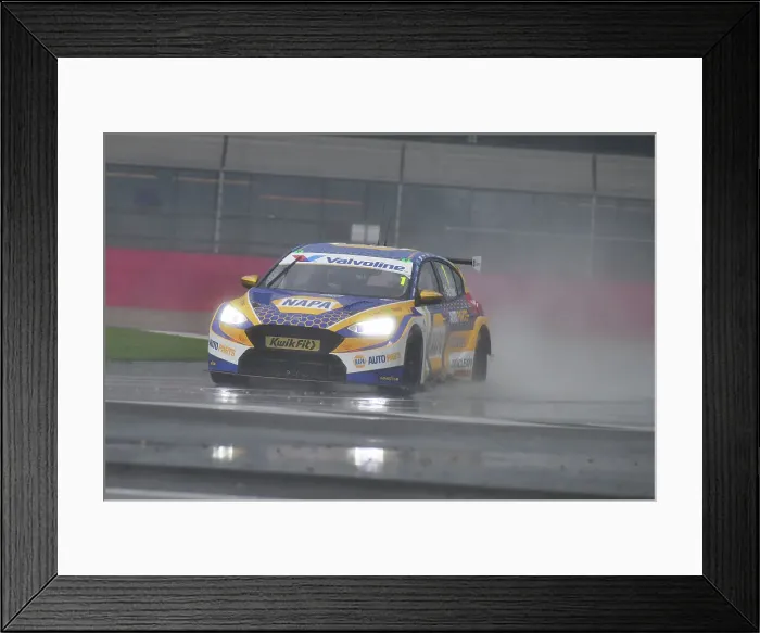 Framed Print : CJ15 1227 Ashley Sutton, Ford Focus ST, NAPA Racing UK Framed Print : CJ15 1227 Ashley Sutton, Ford Focus ST, NAPA Racing UK