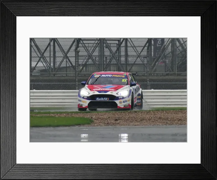 Framed Print : CJ15 1239 Dan Cammish, Ford Focus ST, NAPA Racing UK