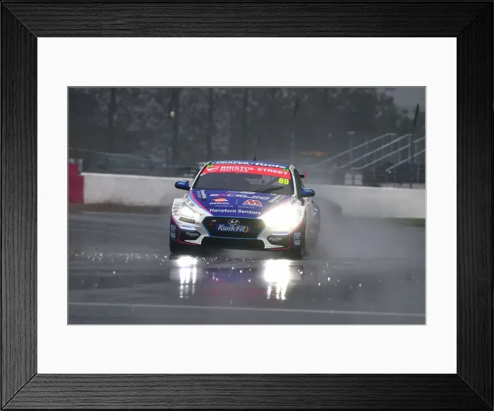 Framed Print : CJ15 1248 Tom Ingram, Hyundai i30N, Team Bristol Street Motors Framed Print : CJ15 1248 Tom Ingram, Hyundai i30N, Team Bristol Street Motors