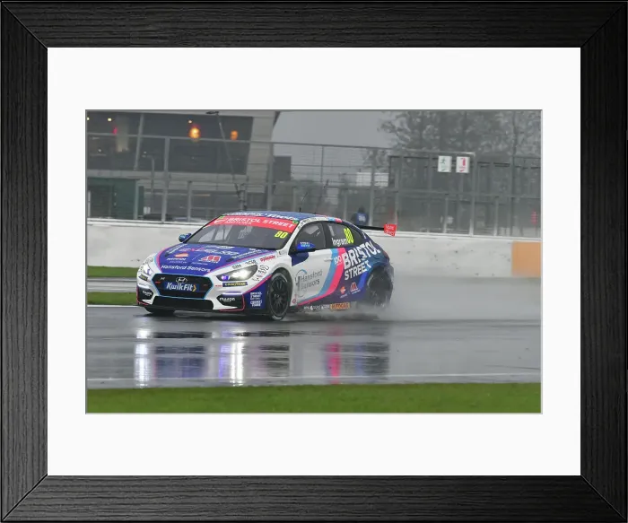 Framed Print : CJ15 1269 Tom Ingram, Hyundai i30N, Team Bristol Street Motors Framed Print : CJ15 1269 Tom Ingram, Hyundai i30N, Team Bristol Street Motors