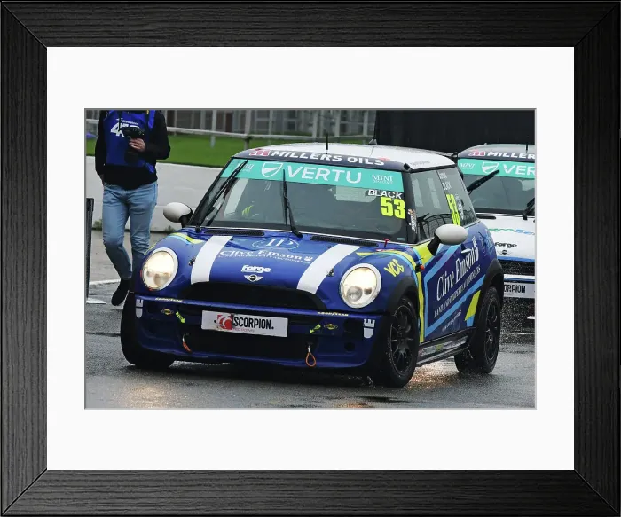 Framed Print : CJ14_9939 James Black, Graves Motorsport, MINI Cooper.jpg Framed Print : CJ14_9939 James Black, Graves Motorsport, MINI Cooper.jpg